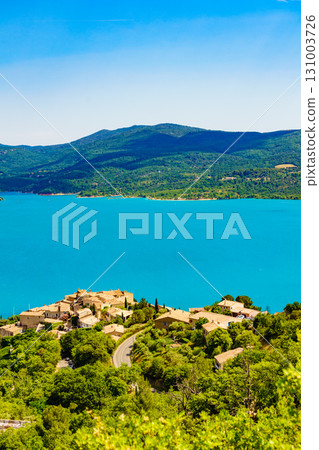 Lake Sainte Croix in Verdon Gorge, France Lake Sainte Croix in Verdon Gorge, France 131003726