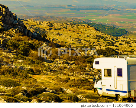 Caravan in Torcal de Antequera, Spain Caravan in Torcal de Antequera, Spain 131004000