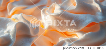 Crispy meringues offer a sweet and delicate treat with a light, airy texture. 131004048