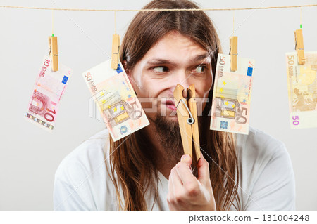 Young man sick of money Young man sick of money 131004248