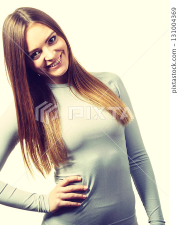 Fit woman in thermolinen underwear 131004369