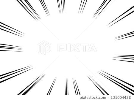 Vector illustration background, concentration lines, cartoon, effect lines 131004428