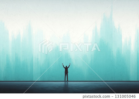 Wide Scene Showcasing Business Development Hub with Analytic Elements and Dynamic Visualization 131005046