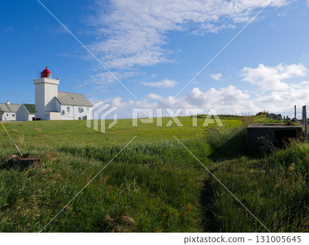 Obrestad lighthouse in Norway. Obrestad lighthouse in Norway. 131005645