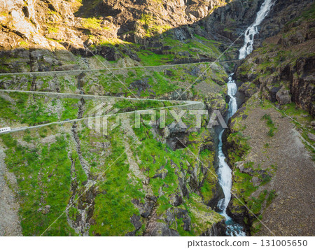 Trollstigen mountain road in Norway 131005650