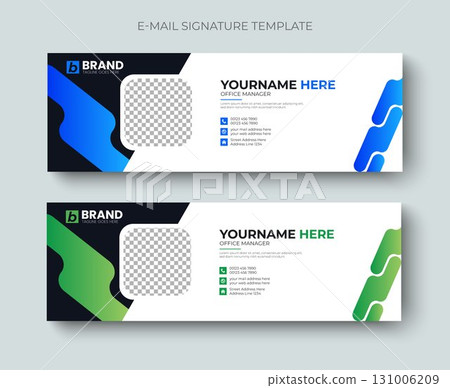 Multipurpose corporate creative and modern business email signature or email footer layout template design. Professional business email signature design template. Multipurpose corporate creative and modern business email signature or email footer layout template design. Professional business email signature design template. 131006209