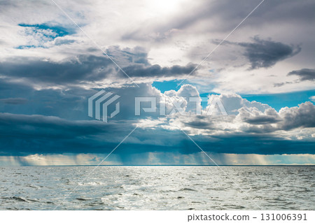 seascape sea horizon and sky. 131006391