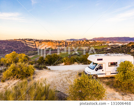 Caravan and Ronda valley, Andalusia Spain. 131006468