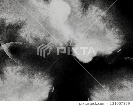 Monochrome black white grey watercolor texture abstract design paper high-quality texture background gray pastel poster copy space minimalistic acrylic alcohol ink x-ray film sepia negative 131007569