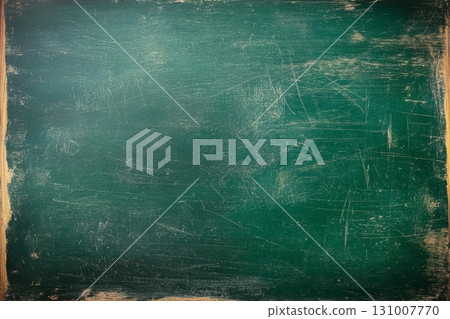 Surface of a green chalkboard displaying a textured, worn appearance, ideal for writing or drawing in classrooms and creative environments Surface of a green chalkboard displaying a textured, worn appearance, ideal for writing or drawing in classrooms and creative environments 131007770