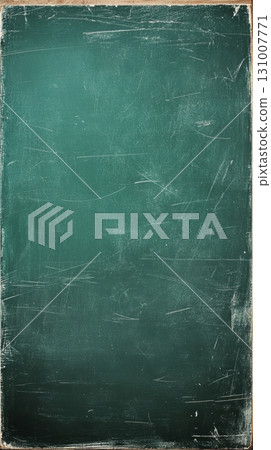 This blank green chalkboard texture provides an ideal background for teaching, learning, or creative expression in educational spaces 131007771