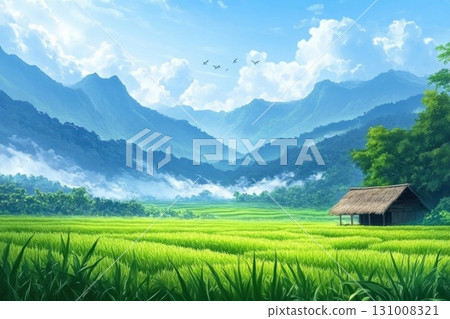 rice fields on mountain rice fields on mountain 131008321
