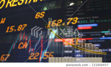 The Crystal Chart for Business Background for Business concept 3d Rendering. The Crystal Chart for Business Background for Business concept 3d Rendering. 131008457