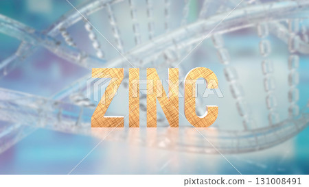 The  Zinc on DNA Background for Sci or Health concept 3d Rendering. 131008491