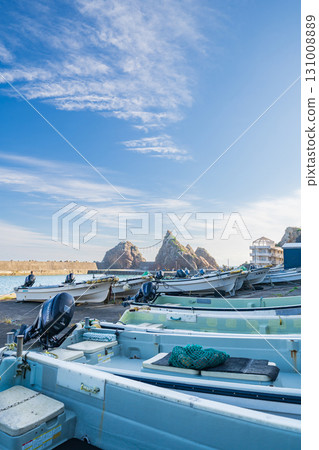 岩手縣久慈市小袖漁港風景 岩手縣久慈市小袖漁港風景 131008889