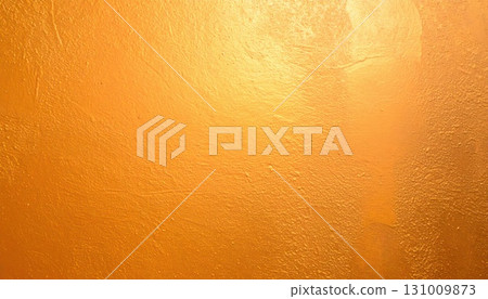 AI Image: Orange shiny metal plate background material 131009873