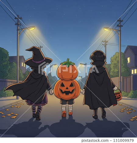 Fantasy-style Halloween illustration 131009979
