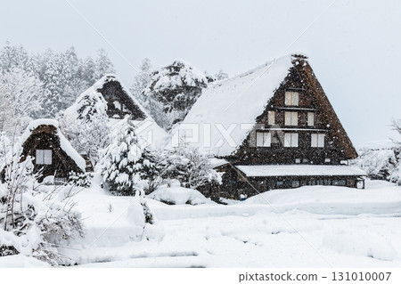 Snow scenery of Shirakawago Snow scenery of Shirakawago 131010007