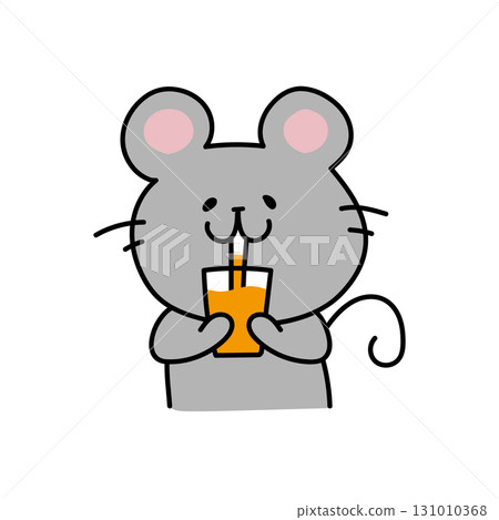 老鼠喝柳橙汁 131010368