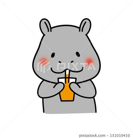 喝橙汁的河馬 131010410