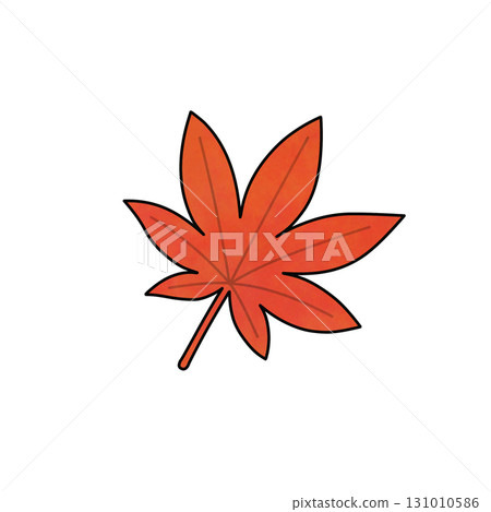 Hand drawn illustration of red autumn leaves Hand drawn illustration of red autumn leaves 131010586