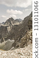 Rocky mountain landscape overlooking valley in the high tatras, slovakia 131011066