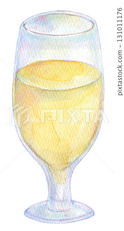 Watercolor illustration, hand-drawn illustration, analog illustration, apple juice 131011176