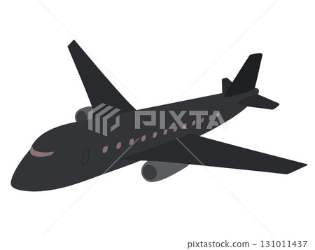 黑色巨型噴射單機簡單插圖 131011437