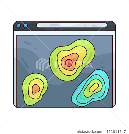 illustration of Heatmap tracking 131011847