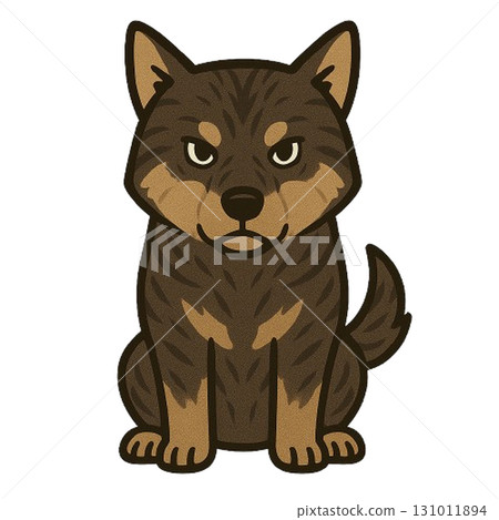 Japanese dog Satsuma dog illustration Japanese dog Satsuma dog illustration 131011894