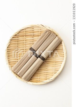 Soba noodles on white background Soba noodles on white background 131011920