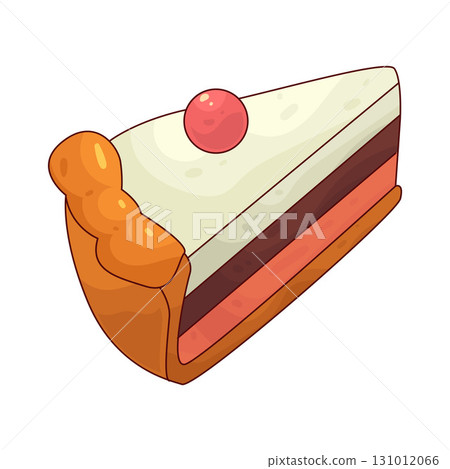 illustration of pie slice illustration of pie slice 131012066