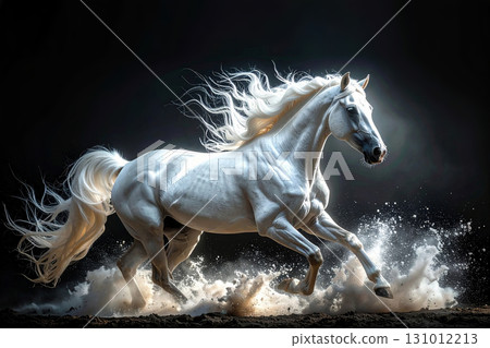 奔馬、發光馬、生成式人工智慧、人工智慧影像 奔馬、發光馬、生成式人工智慧、人工智慧影像 131012213