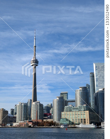 View of the CN Tower and buildings from the lakeside View of the CN Tower and buildings from the lakeside 131012490