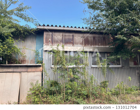 一棟外牆和屋頂都是錫皮的老房子 131012704