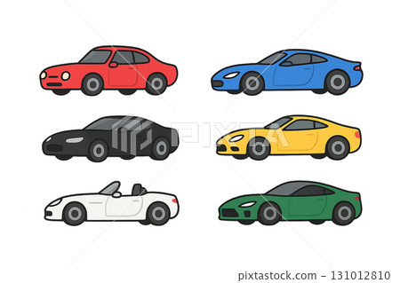 六幅跑車插圖 六幅跑車插圖 131012810