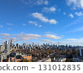 晴朗的日子從摩天大樓上看到的城市景觀 131012835