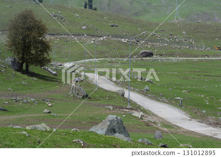 Sonamarg is the golden meadow of Kashmir at an altitude of 2,740 meters above sea level. It is a land of natural beauty with pine forests, meadows and pristine white glaciers. 131012895