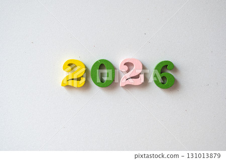 Colorful Numbers for New Year Celebration Theme 2026 Colorful Numbers for New Year Celebration Theme 2026 131013879