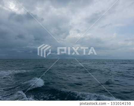 Stormy seas in the Gulf of Thailand near Ko Samui 131014150