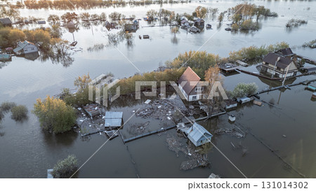 Global warming, floods on the planet.The apocalypse, catastrophes.Storms and destruction.Natural disasters,climate change,the riot of nature.The remnants of human life are floating in dirty water.End 131014302