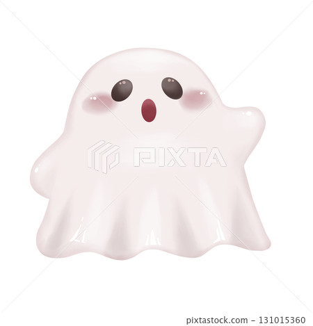 可愛的鬼萬聖節插圖 131015360