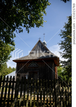 A Charming Wooden Church Found Surrounded by Beautiful Nature and Scenic Landscapes A Charming Wooden Church Found Surrounded by Beautiful Nature and Scenic Landscapes 131015769