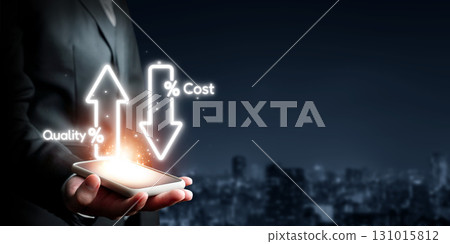 Cost reduction, cost saving concept shown by digital graphic EIDE overlays Cost reduction, cost saving concept shown by digital graphic EIDE overlays 131015812