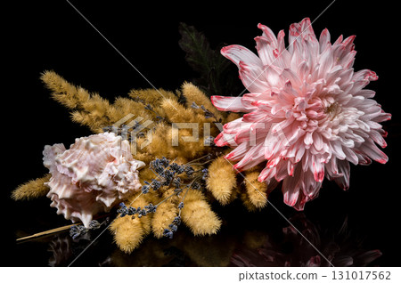 Still Life with Chrysanthemum, Grass and Seashell Still Life with Chrysanthemum, Grass and Seashell 131017562