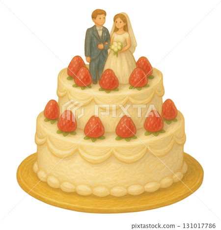 [婚禮] 婚禮蛋糕插圖 131017786