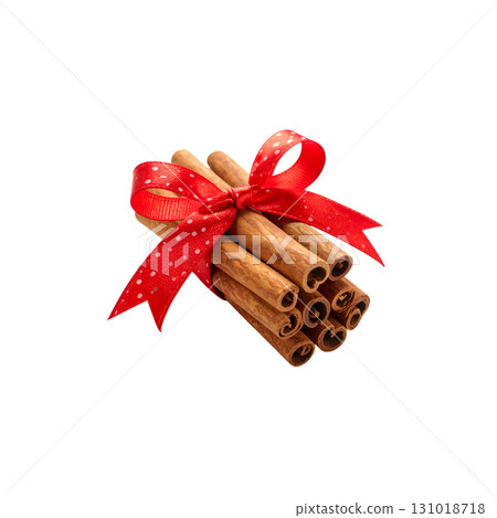 Cinnamon sticks and star anise spice mix on white background Cinnamon sticks and star anise spice mix on white background 131018718