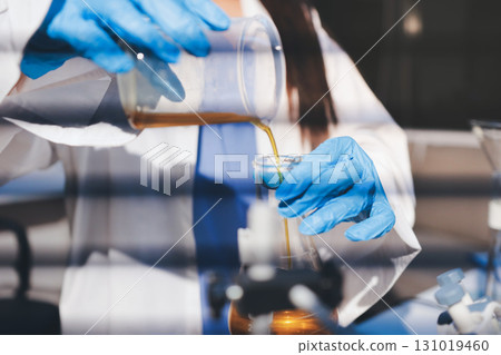 Researchers working in the clinical laboratory Researchers working in the clinical laboratory 131019460