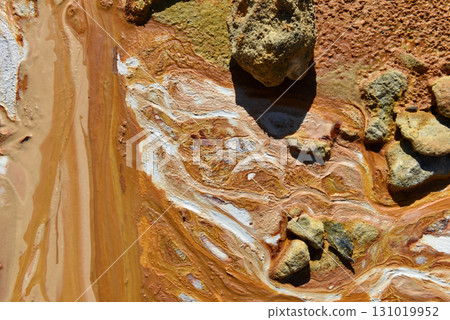 Crystals and minerals precipitating from residual gold mining leach waters Crystals and minerals precipitating from residual gold mining leach waters 131019952