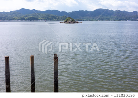 Beautiful scenery of Kojima Bay in Okayama City, Okayama Prefecture, Japan Beautiful scenery of Kojima Bay in Okayama City, Okayama Prefecture, Japan 131020156
